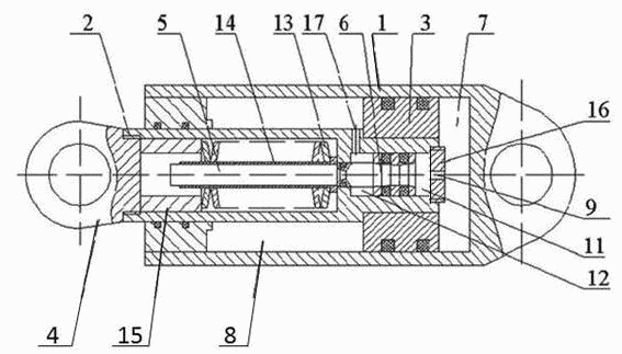 Рисунок 2 – Гидродомкрат подвески с демпфирующим устройством.></p> <br> <p class=