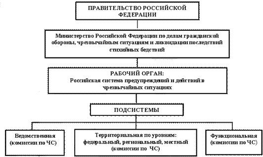 Раздел российская система предупреждений и действий в чрезвычайных ситуациях 1