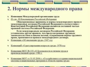 Конспект действия норм международного права на территории российской федерации 2020